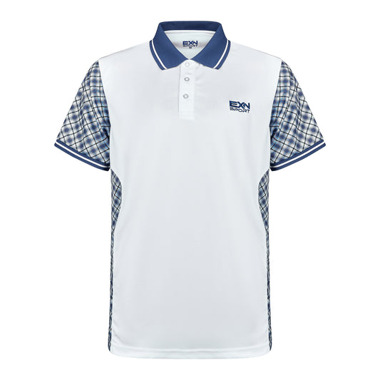 EXN Sports - Navy Tartan Performace Polo